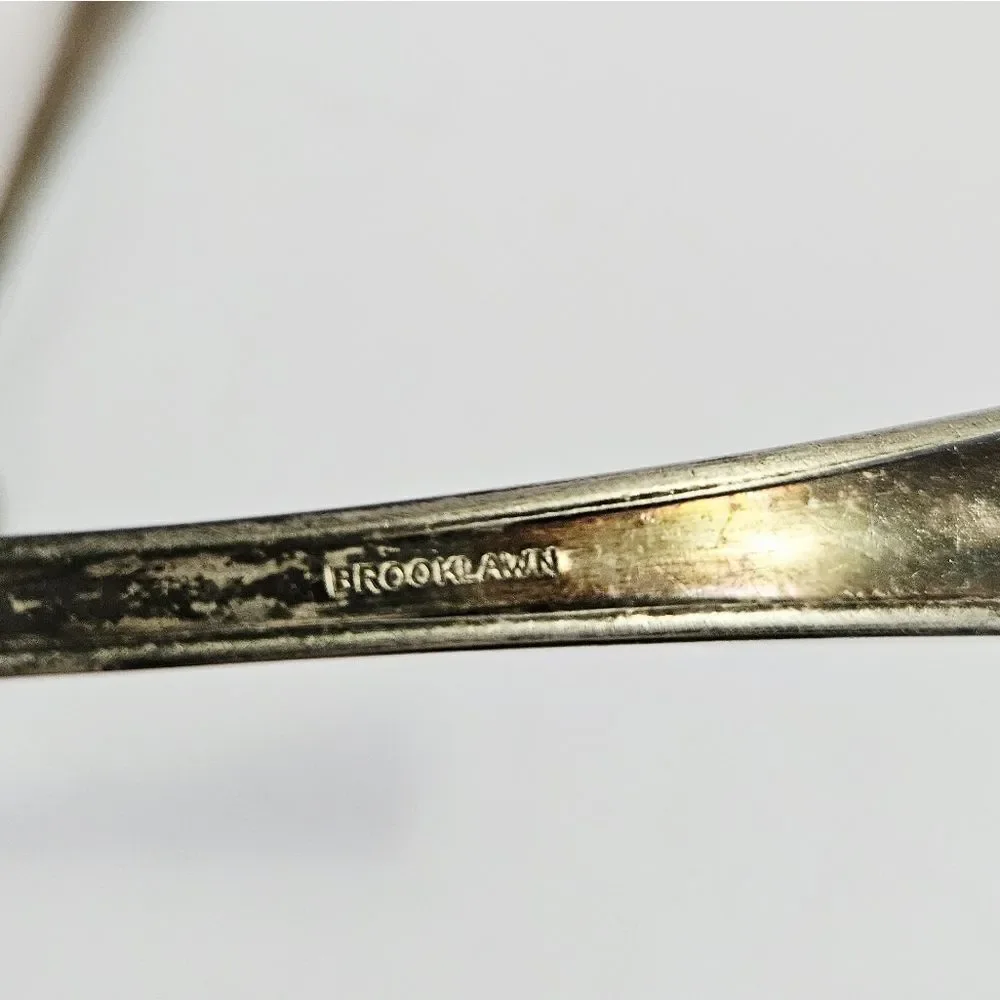 Antique Set Of Federal Brooklawn Cromwell Pattern 1912 Silver Plate Desert Forks